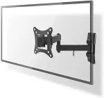 Nedis TVWM1510BK TV mount 68.6 cm (27") Black