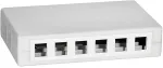 Logilink Keystone Surface Mount Box 12 Port, white