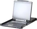 Aten Slideaway CL5708IM - KVM-Konsole mit KVM-Switch - 8 Anschl&uuml;sse - PS/2, USB - 43,2 cm (17) - Rack - einbauf&auml;hig - 1280 x 1024 - 250 cd/m&sup2; - 1000:1 - 5 ms - 1U (CL5708iM D)