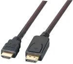 EFB DisplayPort auf HDMI A, St.-St., 1.0m, schwarz