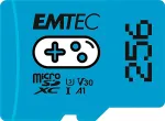 M&auml;lukaart Emtec MicroSDXC 256GB UHSI U3 V30 A1 Gaming Blue