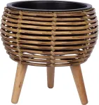 Home4you Lillepott WICKER 28x28xH28cm, helepruun