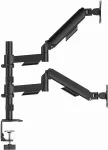 GEMBIRD Adjustable desk 2-display mount
