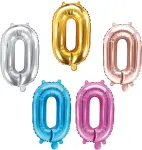 PartyDeco fooliumist &otilde;hupall, 35 cm, number 0