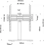 Maclean Stand with TV holder MC-132