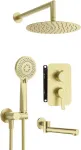 Deante Concealed shower set with bath spout