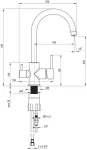 Deante Kitchen faucet with water filter connection