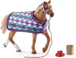 SCHLEICH Horse Club 42360 English Thoroghbred with blanket