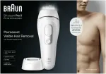 Epilaator Braun Silk-expert Pro IPL PL5145 (wei/silber, inkl. Tasche + Breiter Aufsatz + Gillette Body Rasierer)