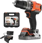 Black & Decker | Cordless Drill Driver | BCD383D1XK-QW | 18 V | 2.0 Ah | Lithium