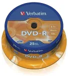 VERBATIM Matricas DVD-R AZO Verbatim 4.7GB 16x 25 pack Spindle