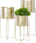 Home4you Lillepostament DEIA GOLD L 24,5x23,5xH57cm, kuldne