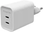 Zagg Power Adapter GaN USB-C Dual 70W White