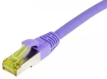 Synergy 21 Synergy21 Patchkabel RJ45, CAT6A 500Mhz, 3m, lila, S-STP(S/FTP), TPE/LSZH(Ultraflex), AWG26, mit CAT7 Rohkabel,