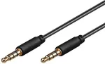 PREMIUMCORD Jack 3.5mm 4 pin M/M 0.5m