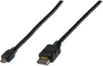 Digitus HDMI High Speed mit Ethernet Anschlusskabel, 1m, sw
