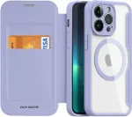Dux Ducis Kaitse&uuml;mbris kaanega Skin X Pro MagSafe, Apple iPhone 15 Pro, helelilla,