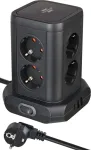 Brennenstuhl Steckdosenturm 8-fach mit Steckdosen 45&deg;-Anordnung 2x USB A & 1x C Power