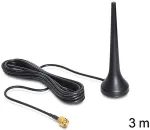 DELOCK GSM-Antenne SMA 2,0dBi Standfu&szlig; 3.00m Quadband