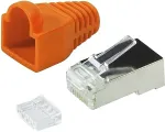Logilink Modular Plug RJ45 Cat.6 STP, orange, 100pcs