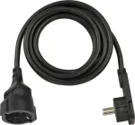 Brennenstuhl Extension cable, 1x angled flat plug (black, 3 meters)