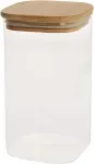 Home4you Klaaspurk JAR 10x10xH17,5cm 1400ml bambusest kaanega