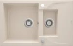 Deante 1.5-bowl granite sink with drainer