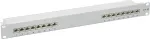 DELOCK 19" Patchpanel 16 Port Cat.6A 1 HE grau