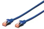 Digitus Patchkabel Cat6 S/FTP 2xRJ45 10.0m blau Hebelschutz Polybeutel