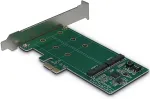 Inter-Tech PCIe Adapter Karte KCSSD4 PCIe x1 -> 2x M.2 S-AT