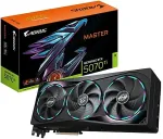 Videokaart GigaByte AORUS GeForce RTX 5070 Ti MASTER 16G Graphics Card - 16GB GDDR7, 256bit, PCI-E 5.0, 2670 MHz Core Clock, 3 x DP 2.1a, 1 x HDMI 2.1b, NVIDIA DLSS 4, GV-N507TAORUS M-16GD