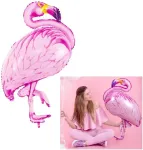 PartyDeco fooliumist &otilde;hupall, 70 x 95 cm, roosa / Flamingo