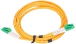 Extralink Patchcord LC/APC-LC/APC, Einmodig, Duplex, 9/125um, G657A, 1m