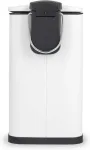 Beldray LA036690WHTPEU7 Slimline D-Shaped Pedal Bin 5-Litre, White