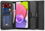 Tech-Protect Kaitse&uuml;mbris kaanega Wallet 2, Samsung Galaxy A03s, must,