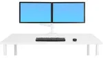 ERGOTRON LX Dual Monitor Arm in Wei&szlig; - Monitor Tischhalterung mit patentierter CF-Technologie f&uuml;r 2 Bildschirme bis 61,00cm (24) , 33cm H&ouml;henverstellung, VESA Standard und (45-492-216)