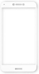 ALIGATOR protective glass GlassPrint iPhone 7/8/SE 2020 white