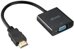 AKASA AK-CBHD15-20BK video cable adapter 0.2 m VGA (D-Sub) HDMI Type A (Standard) Black
