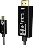 INCA Adapter HDMI2.0->USB-C St/St 4K@ 60Hz 1.80m sw