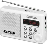 Raadio SENCOR Portable radio SRD 215 W MP3, USB, SD