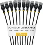 Startech 30CM ULTRA SLIM CAT6A 10 PACK .