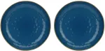 Rose&Tulipani Set of 2 Concerto Blu Avio Round Bowls - Navy Blue, 30 cm