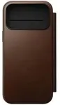 No name Nomad Modern Leather Folio mobile phone case 17.5 cm (6.9") Brown
