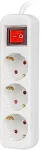 LANBERG Power strip 3x Shuko 1.5m white