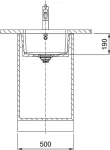 FRANKE Kubus KXK 110-41, 126.0735.181