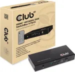 Club3D HDMI Switchbox 4 Eing&auml;nge -> 1 Ausgang 4K60Hz UHD retail
