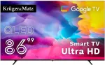 Teler No name Telewizor Kruger&Matz 86" UHD QLED smart DVB-T2/S2 H.265 Hevc