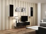 Cama MEBLE Cama Cabinet VIGO "90" full 90/35/32 white/black gloss