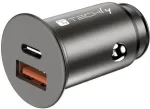 Techly Autoladeger&auml;t 5V 2p USB A USBC 38W
