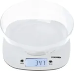 K&ouml;&ouml;gikaal Adler Kitchen Scale with a bowl | MS 3179b | Graduation 1 g | Display type LCD | Black